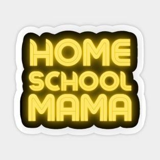 Homeschool Mama Neon Yellow Sticker